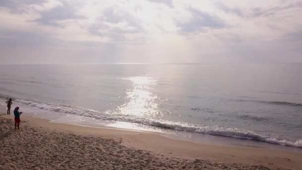 Vue Aérienne Fond Ciel Lever Soleil Aérienne Dramatique Lever Soleil — Video