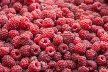 Taze ve tatlı ahududu arkaplanı. Doğal meyveler.