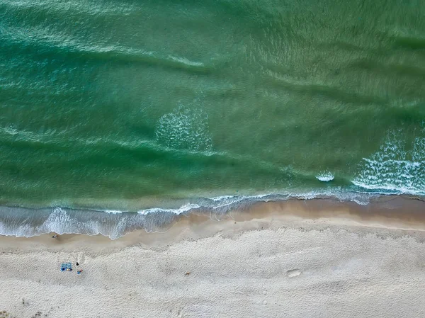 Dalgalı Kumsal Denizin Havadan Görünüşü — Stok fotoğraf