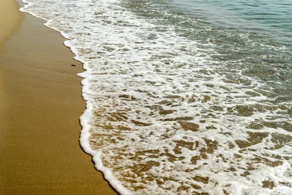 Soft Wave Sea Sandy Beach — Stock Photo, Image