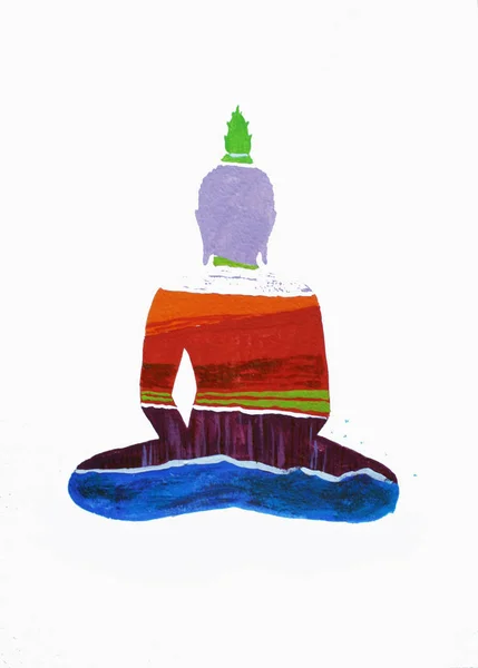 Медитация Будды в лотосе — стоковое фото