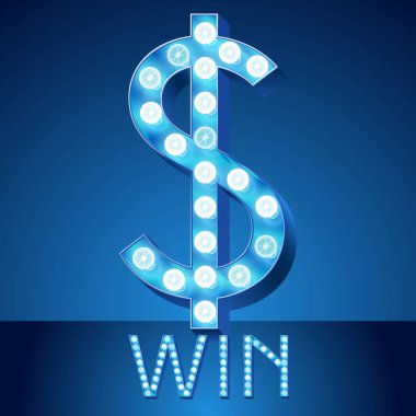 Alfabe vektör mavi ışık. Simgeler 2