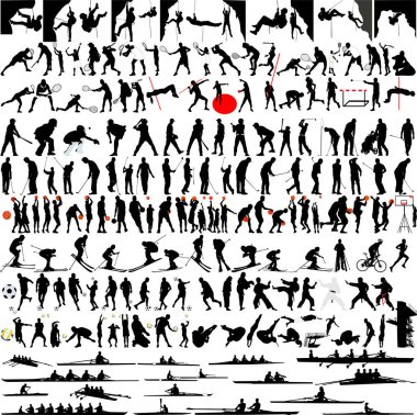 büyük koleksiyon spor - vektör