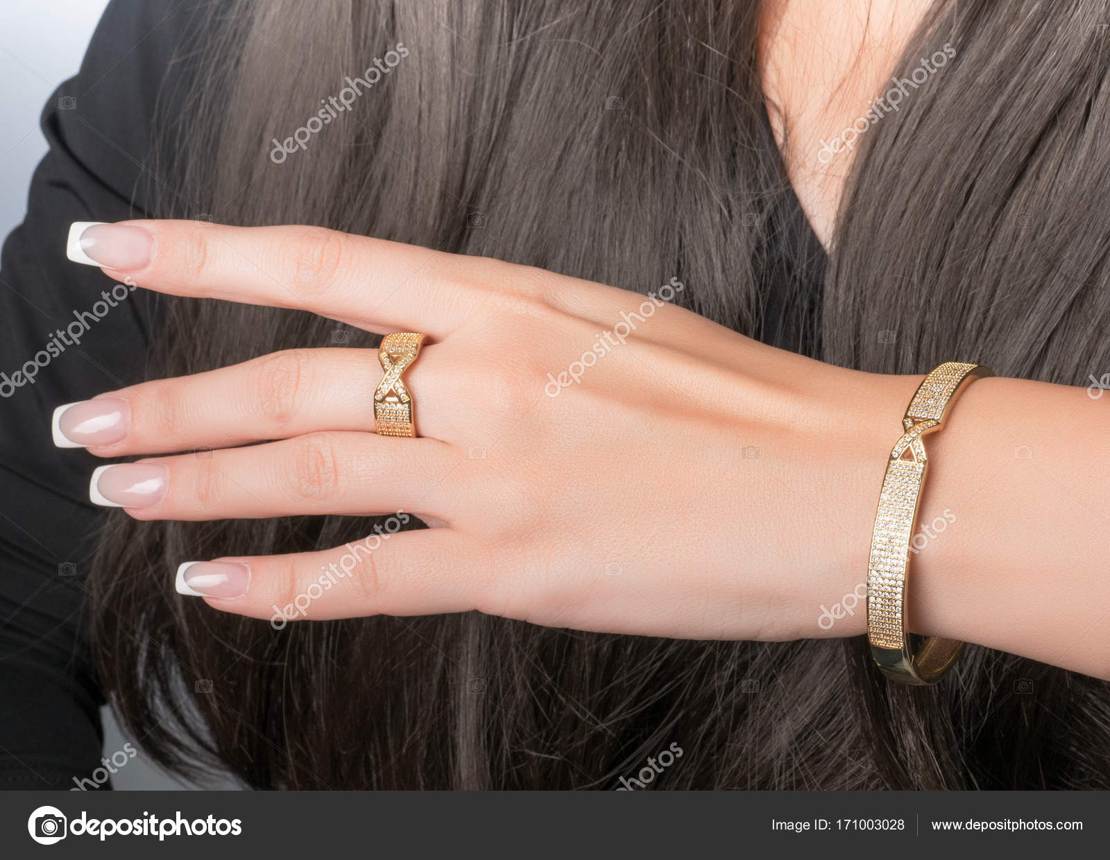 Mens 2pc Nugget Design Bracelet Ring Set 14k Gold Plated Hip Hop Fashion  (10)|Amazon.com