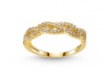 Pırlantalı beyaz arka plan, düğün bileklik, takı sarı altın yüzük