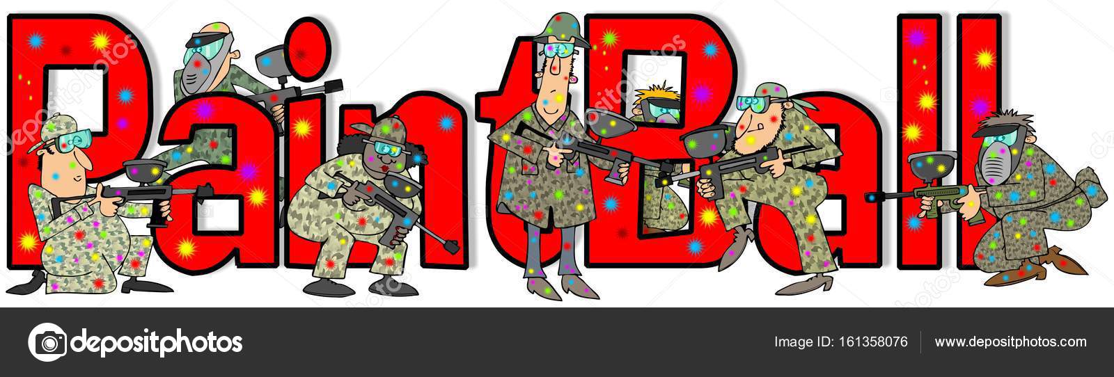 The word Paintball — Stock Photo © caraman 161358076