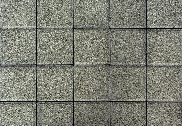 Ziegelsteinpflaster, Draufsicht. urbane Textur als Hintergrund. Steinpflaster Textur. Granit gepflastertes Pflaster Hintergrund. — Stockfoto