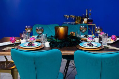 Güzel Noel masa dekorasyon