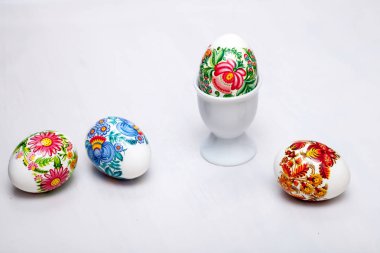 Süslü paskalya yumurtaları.