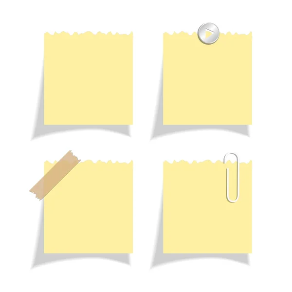 Sticker note carrée papier — Image vectorielle