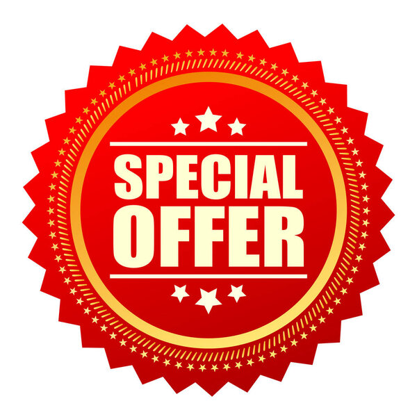 Special offer seal star icon