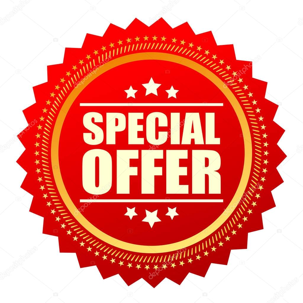 Special offer seal star icon