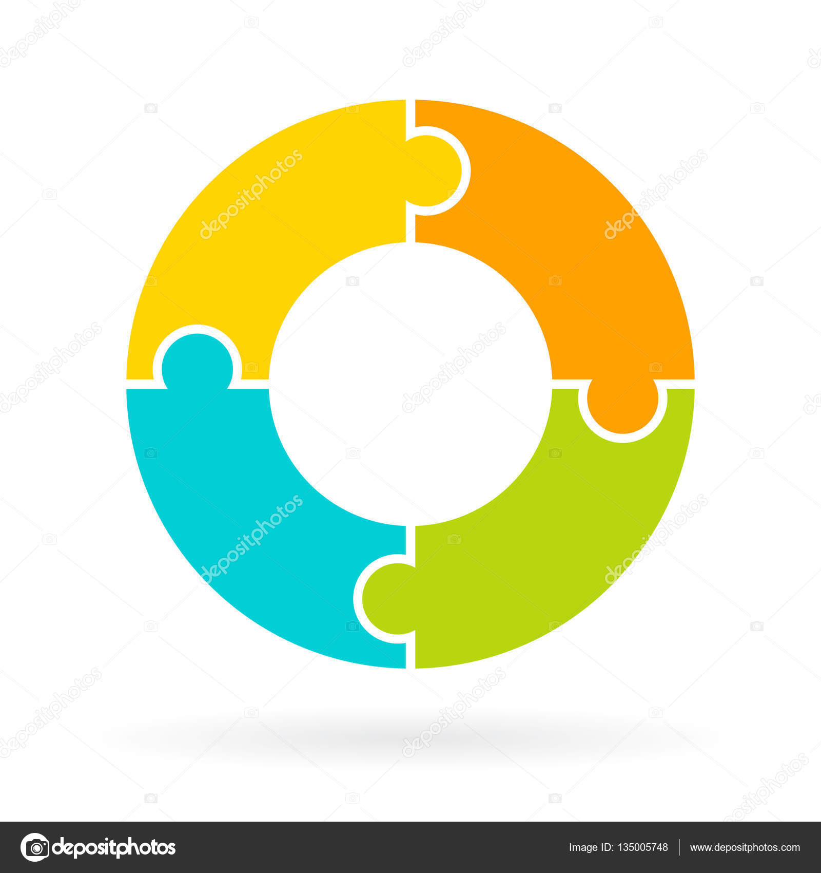 Parts of a circle diagram blank