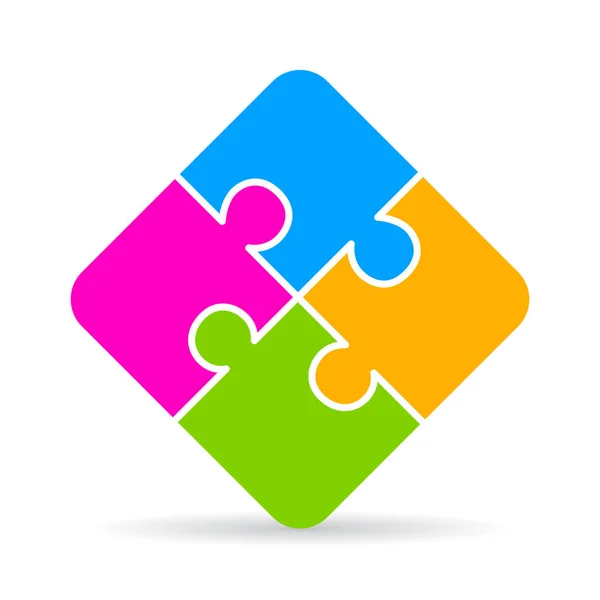 Puzzle-Ikone — Stockvektor