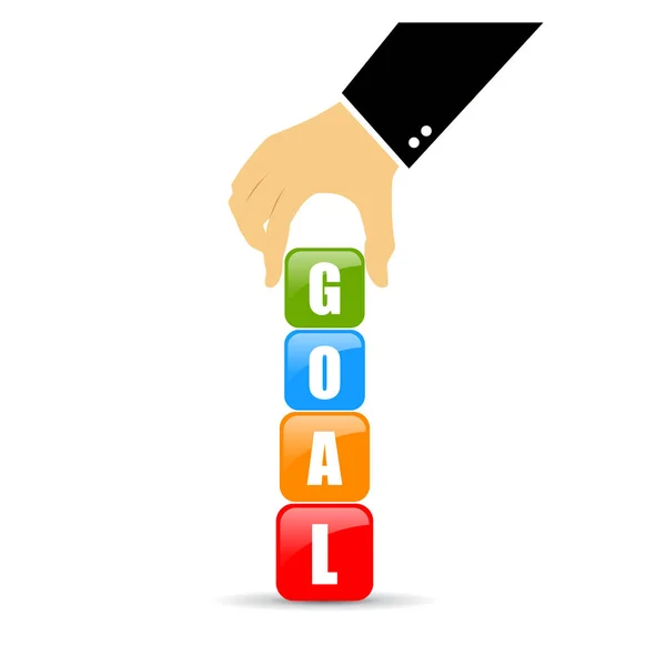 Reach your goal icon — Stock Vector