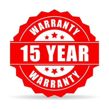 15 years warranty star icon clipart