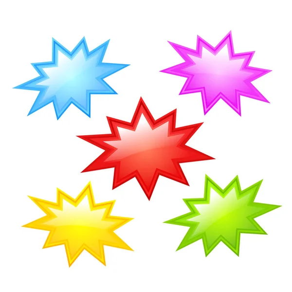 Icono de estrella colorido — Vector de stock