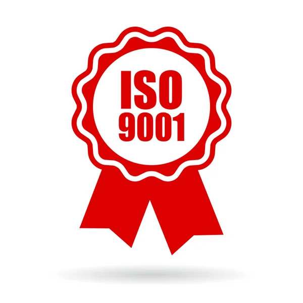 Iso 9001 Vektorsymbol — Stockvektor