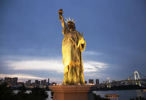 Replica Statue of Liberty in Tokyo Stock Image