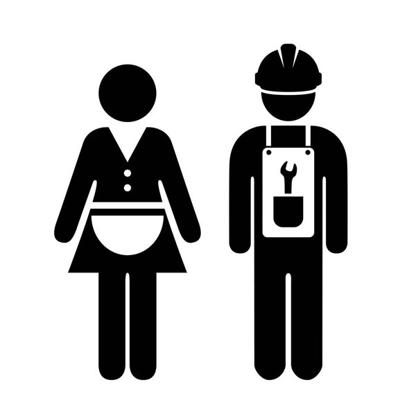 Uniform worker icon