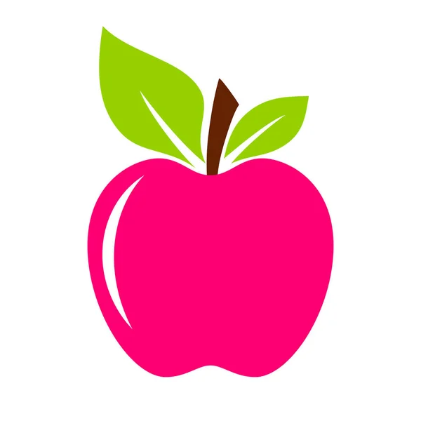 Rött äpple illustration — Stock vektor