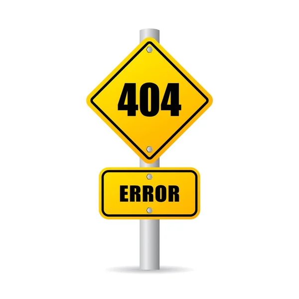 404 Fehlervektorzeichen — Stockvektor