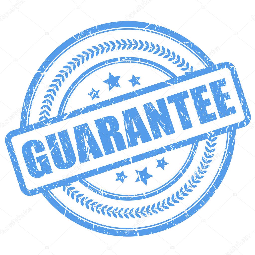 Guarantee rubber round stamp