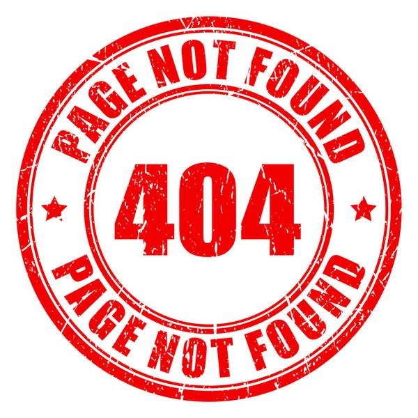 404 Seite nicht gefunden — Stockvektor