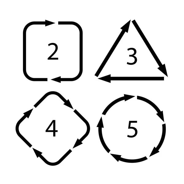 Diagramme de cycle de flèche — Image vectorielle