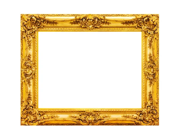 Antique gold wood frame — Stock Photo, Image