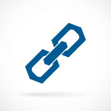 Güçlü katı zinciri bağlantı simgesi