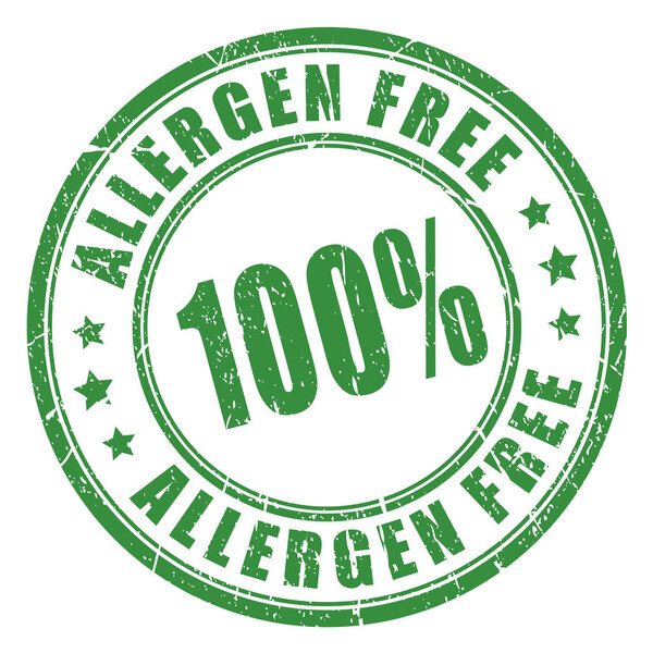 Allergen free product ink stamp