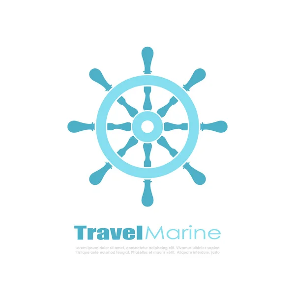 Abstrait Voyage logo marin — Image vectorielle