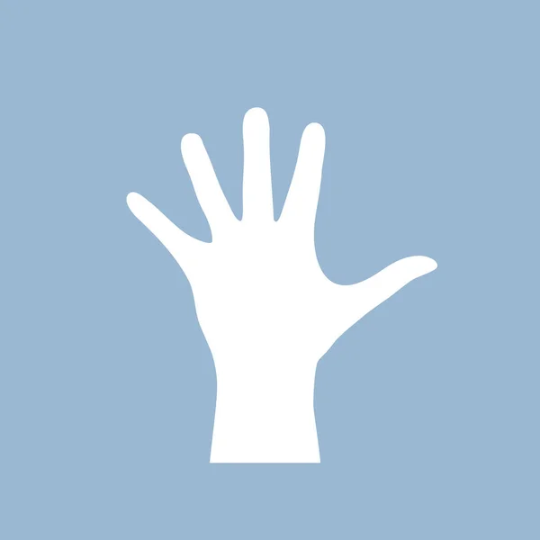 Открытая векторная форма руки человека — стоковый вектор