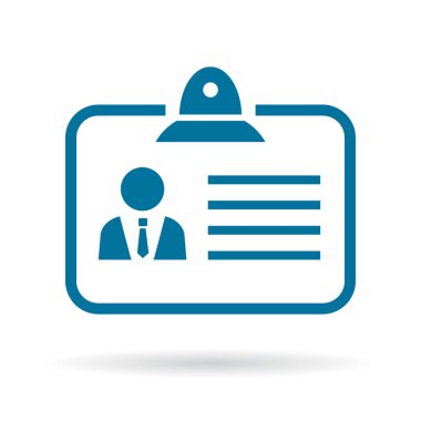 Kimliği kişisel kart simgesi