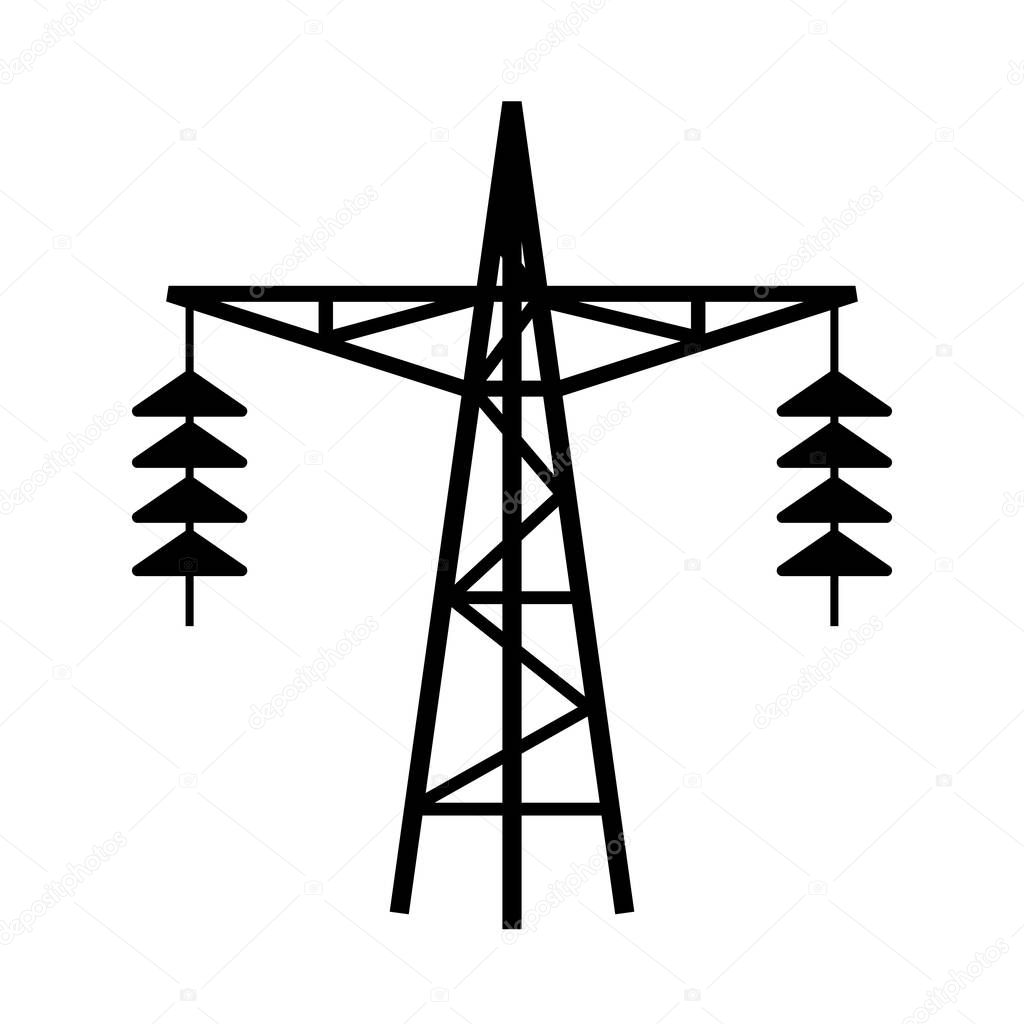 Power line tower icon
