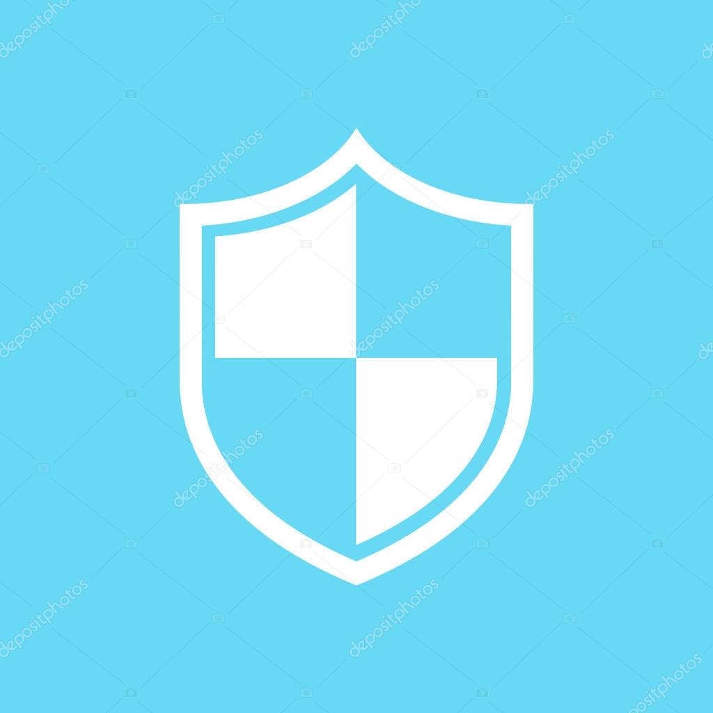 White shield web icon