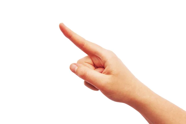 Hand en wijzende vinger — Stockfoto