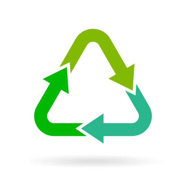 Recycling-Pfeile Symbol — Stockvektor