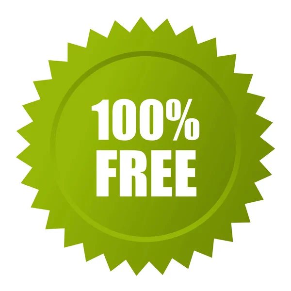 100 gratis stella icona — Vettoriale Stock