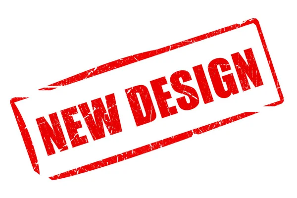 New design red imprint — Stock Photo, Image
