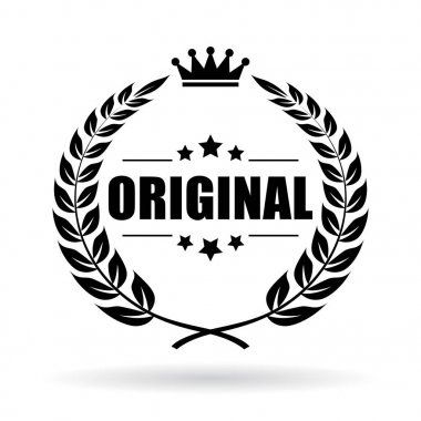 Orijinal ürün defne çelengi simgesi