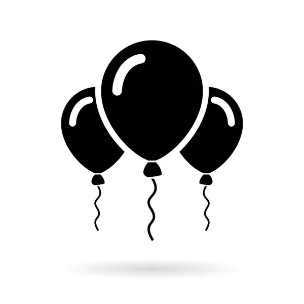 Birthday party balloons icon — Stock Vector