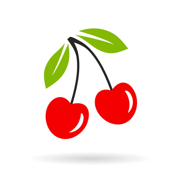 Cherry vector icon