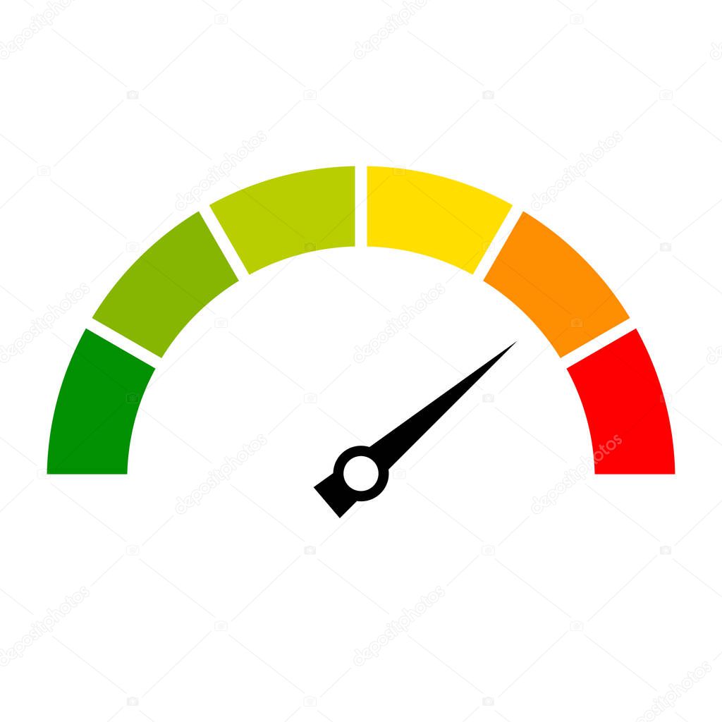 Speed metering pictogram vector illustration isolated on white background