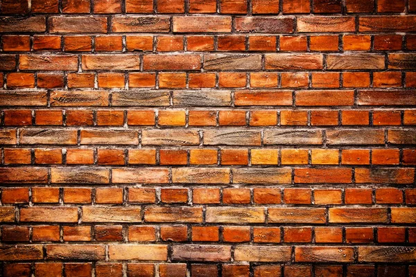 Old red stone brick wall background — Stock Photo, Image