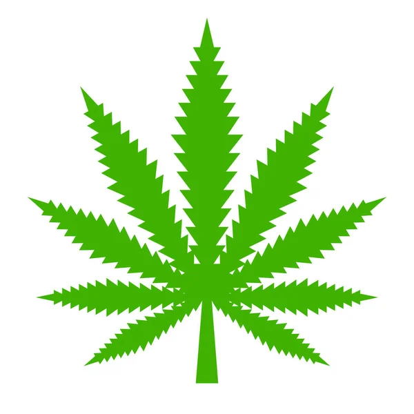 Marijuana blad vektor icon — Stock vektor