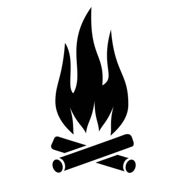 Yangın vektör simgesi