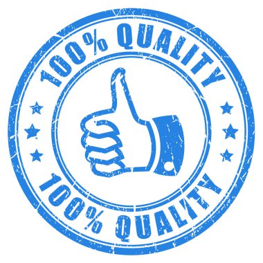 100 kaliteli mürekkep damgası