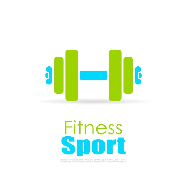 Logo fitness sportivo — Vettoriale Stock